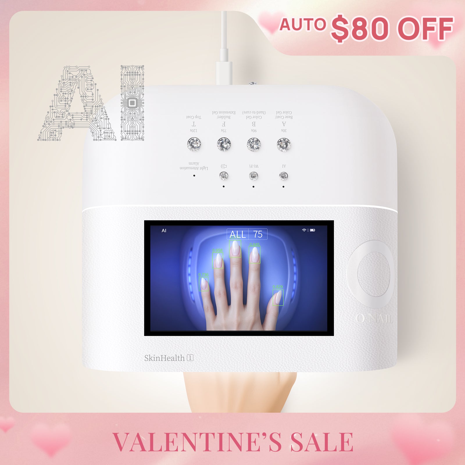 ネイルライト AI ONAIL Skin Health No.1 AI Nail Lamp – O NAIL
