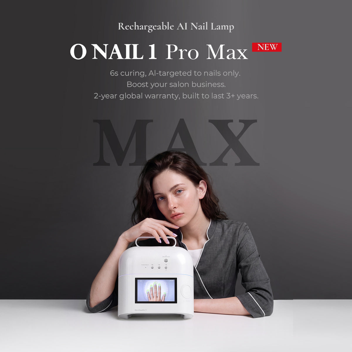 ONAIL 1 PRO MAX-Rechargeable AI Nail Lamp