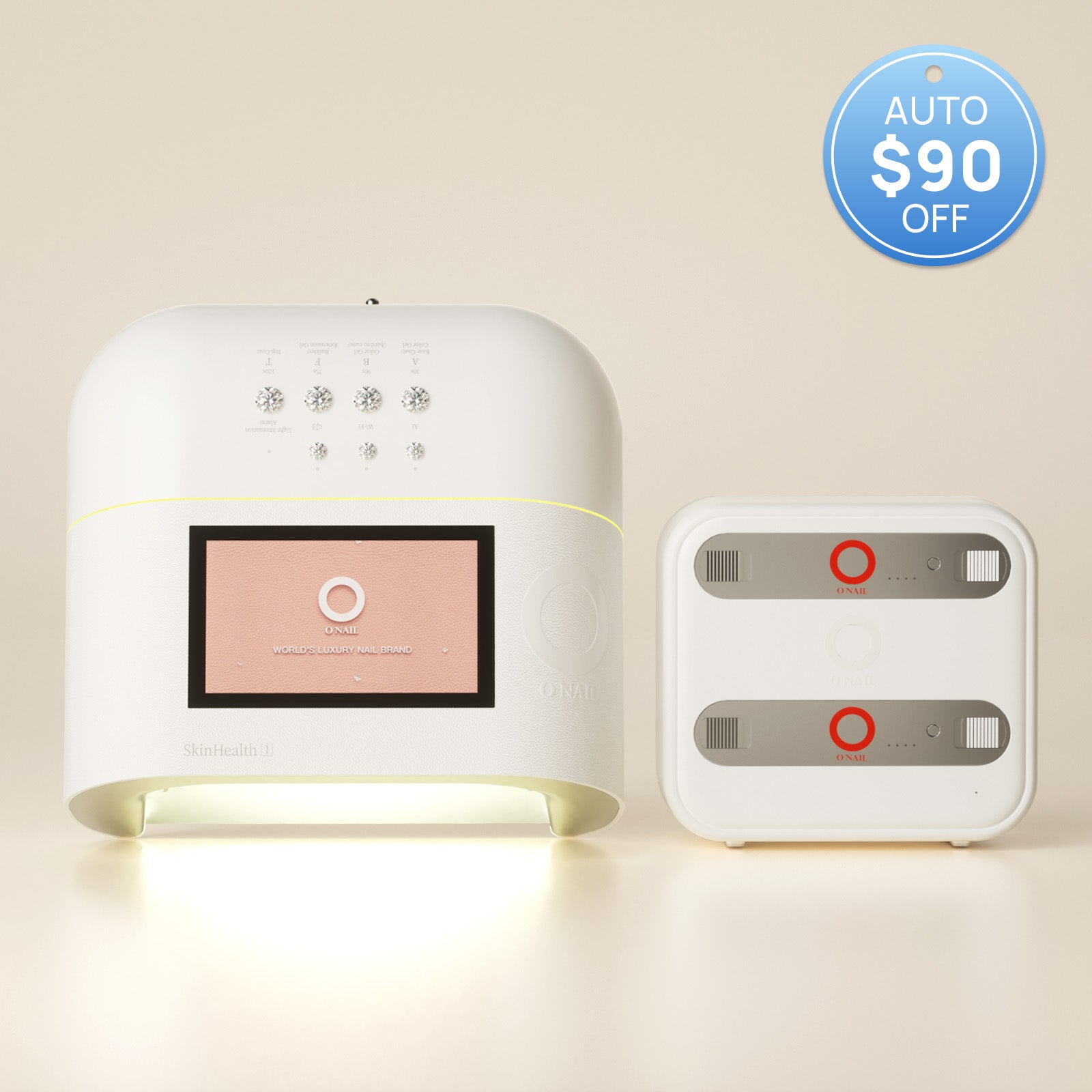 Lámpara de uñas AI Sunx Pro – Paquete inalámbrico (gabinete de baterías + 2 baterías incluidas)