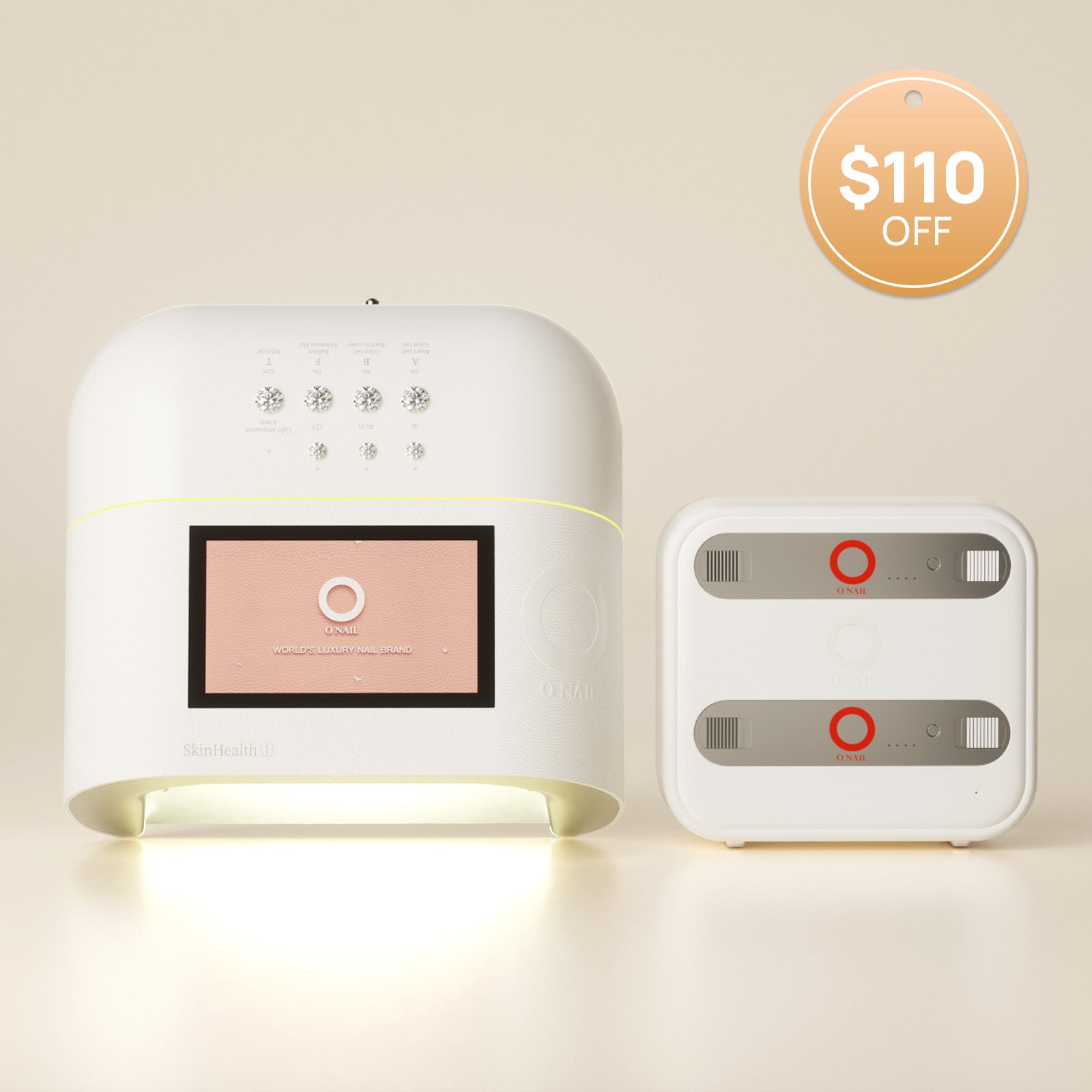 AI Nail Lamp Sunx Pro – Cordless Bundle (Battery Cabinet + 2 Batteries Included)