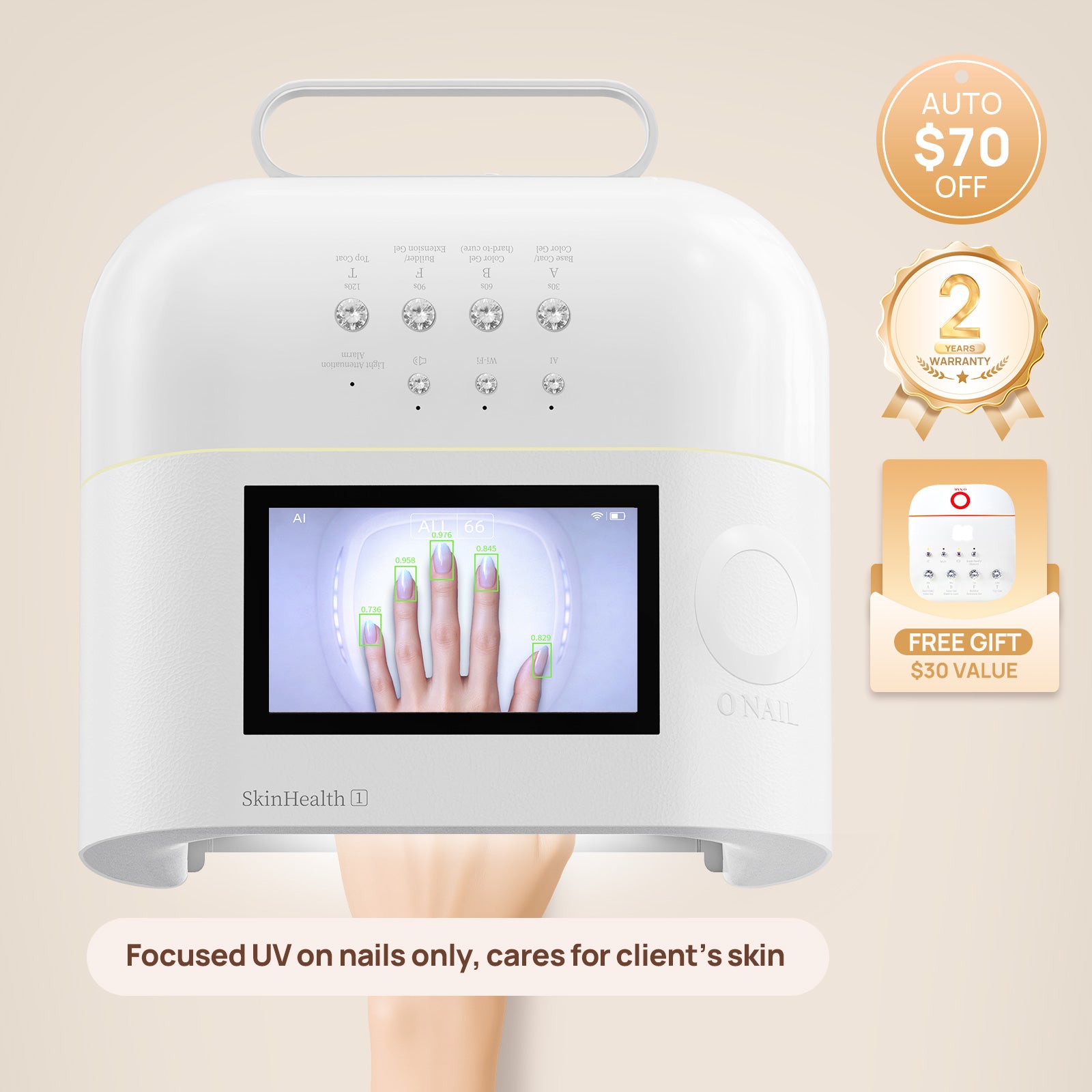 ONAIL Rechargeable AI Nail Lamp - SUNX PRO MAX