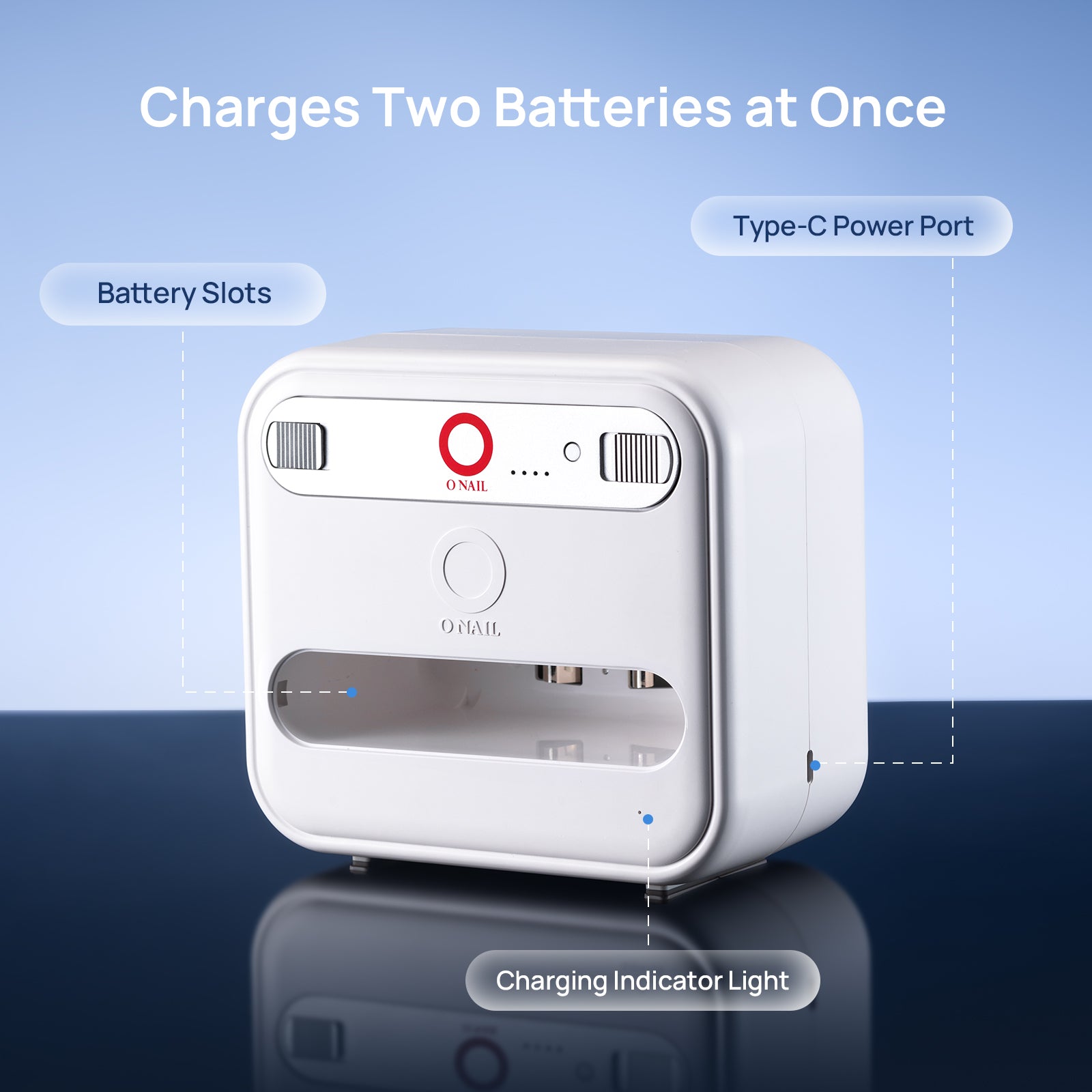 ONAIL Essential Starter Set – AI Nail Lamp + 2 Batteries +