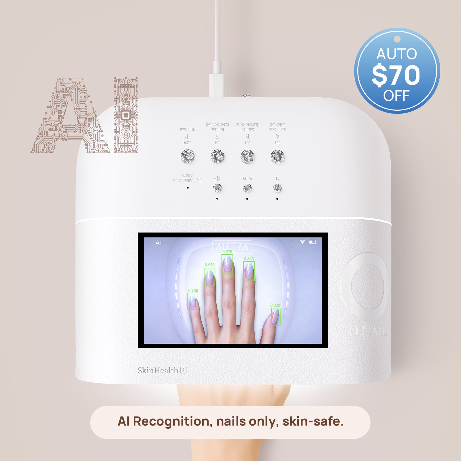 Lámpara de uñas ONAIL AI (SUNX PRO)