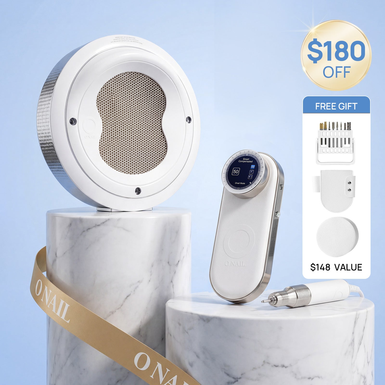 Nail Drill & Dust Collector Bundle + FREE Gifts