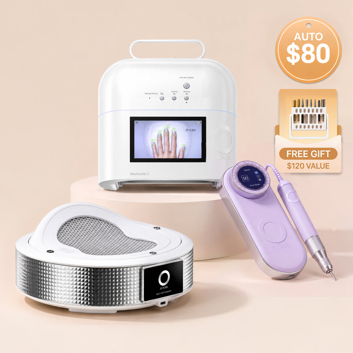 Ultimate Salon System | ONAIL 1 PRO MAX + Nail Drill Pro Max  + Dust Collector