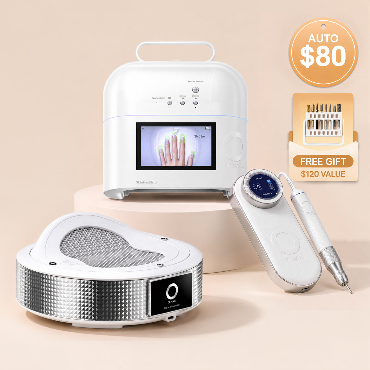 Ultimate Salon System | ONAIL 1 PRO MAX + Nail Drill Pro Max  + Dust Collector