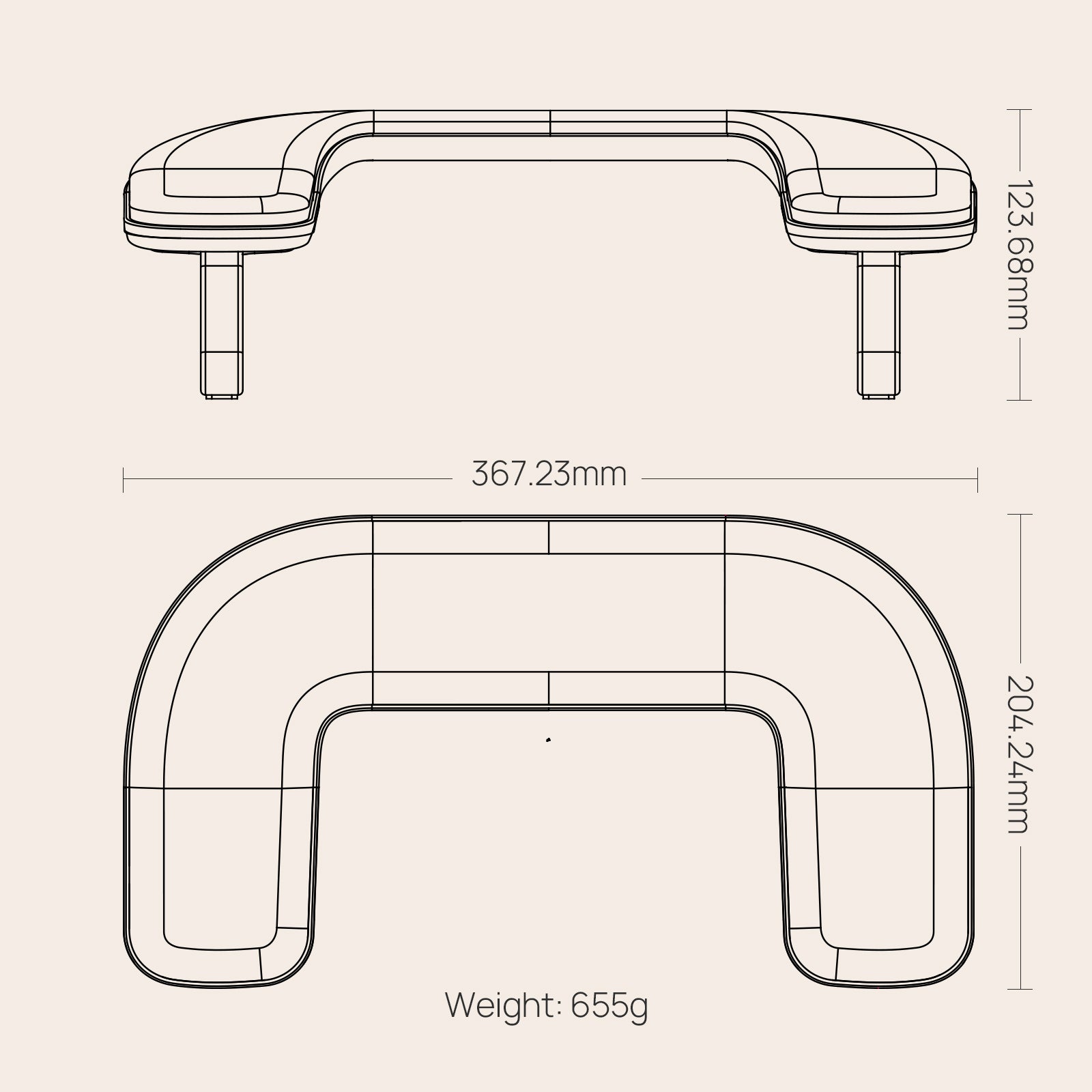 Reposabrazos Ergonómico 1 Plus