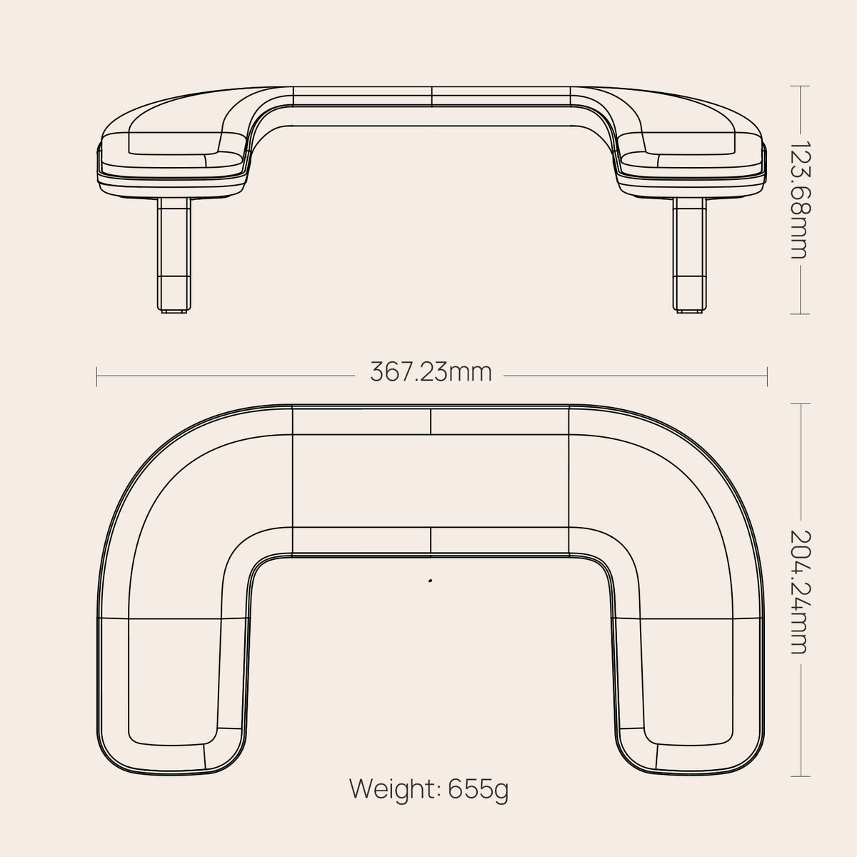 Reposabrazos Ergonómico 1 Plus