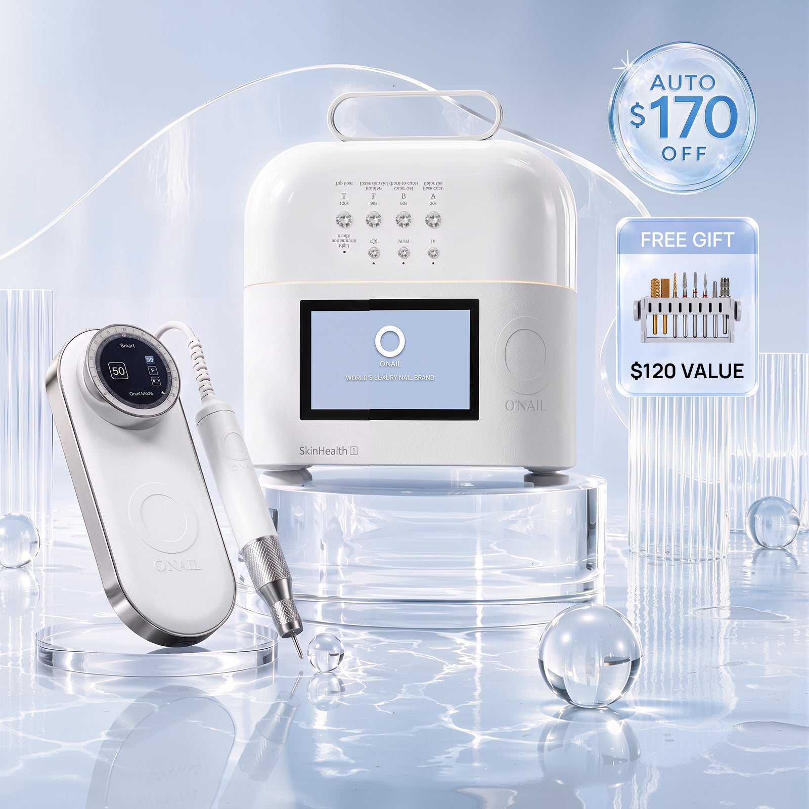 Smart Manicure System | SUNX PRO MAX + Pro Max Nail Drill