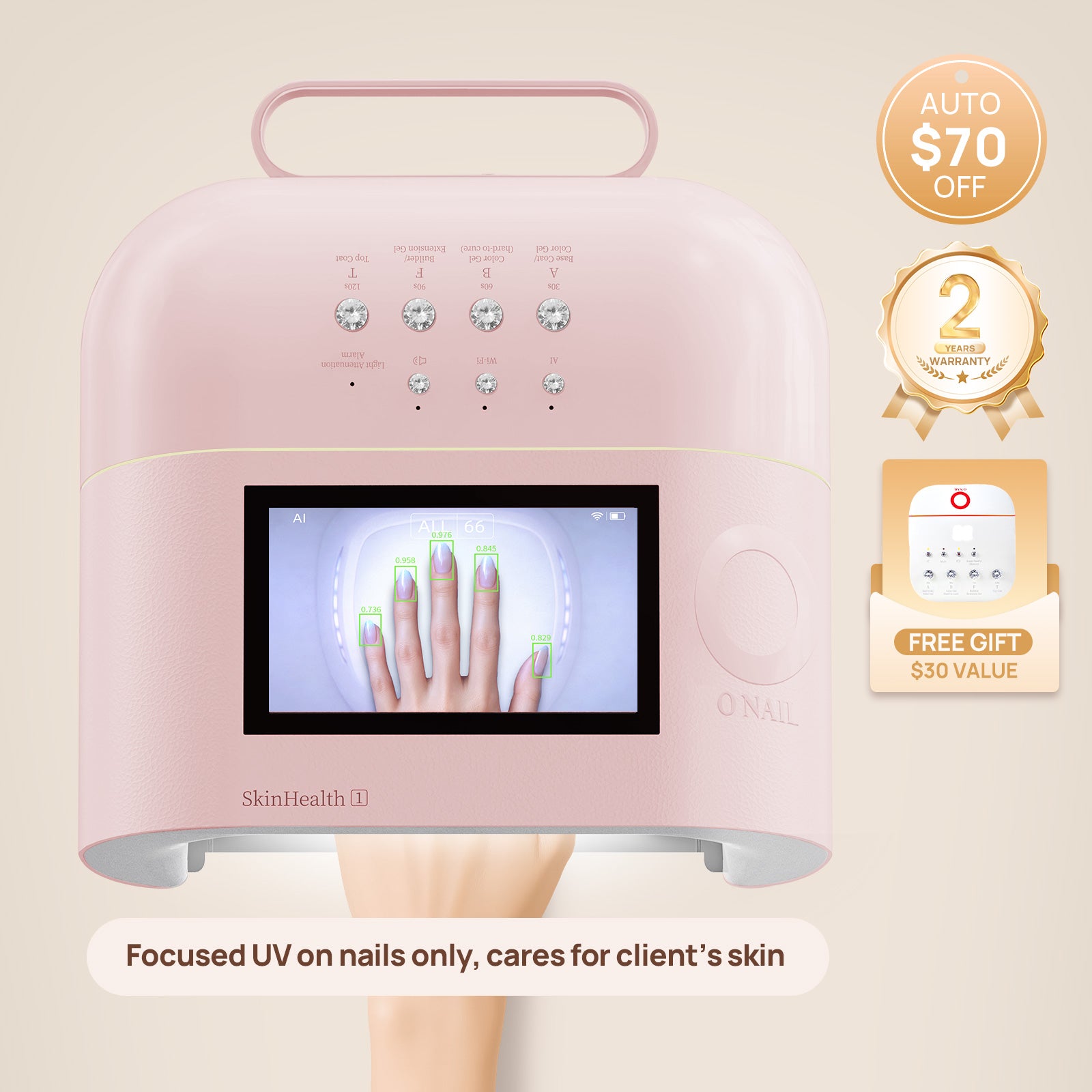 ONAIL Rechargeable AI Nail Lamp - SUNX PRO MAX