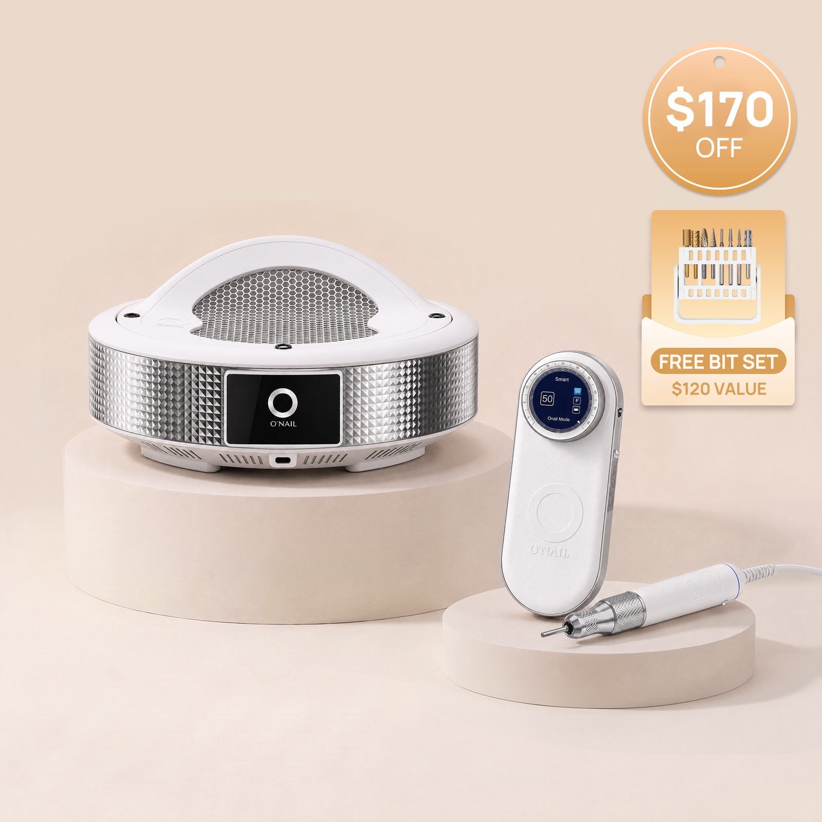 Nail Prep System  | Nail Drill Pro Max + Dust Collector