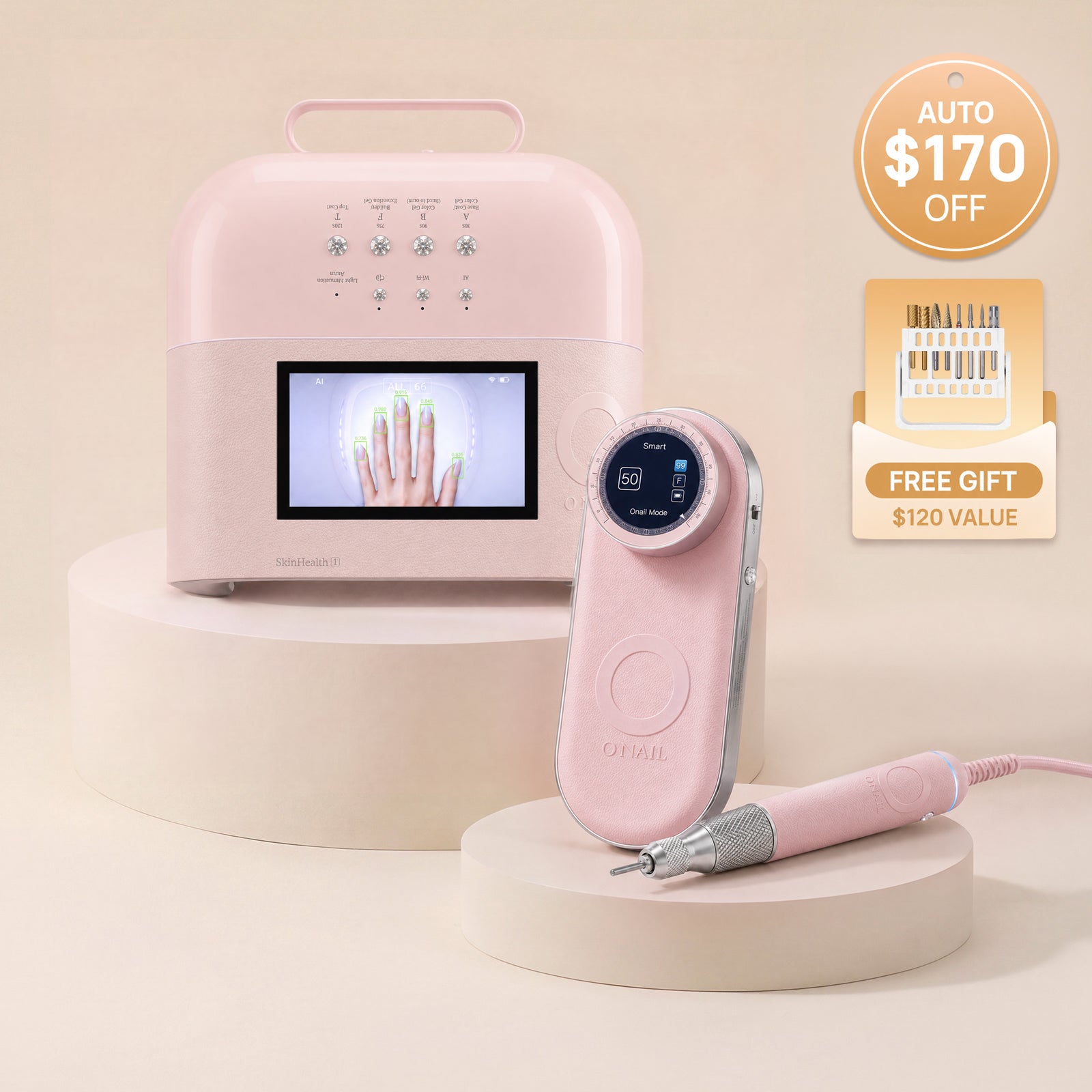 Smart Manicure System | SUNX PRO MAX + Pro Max Nail Drill