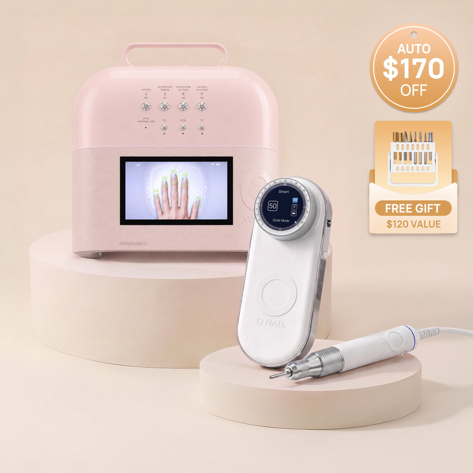 Smart Manicure System | SUNX PRO MAX + Pro Max Nail Drill