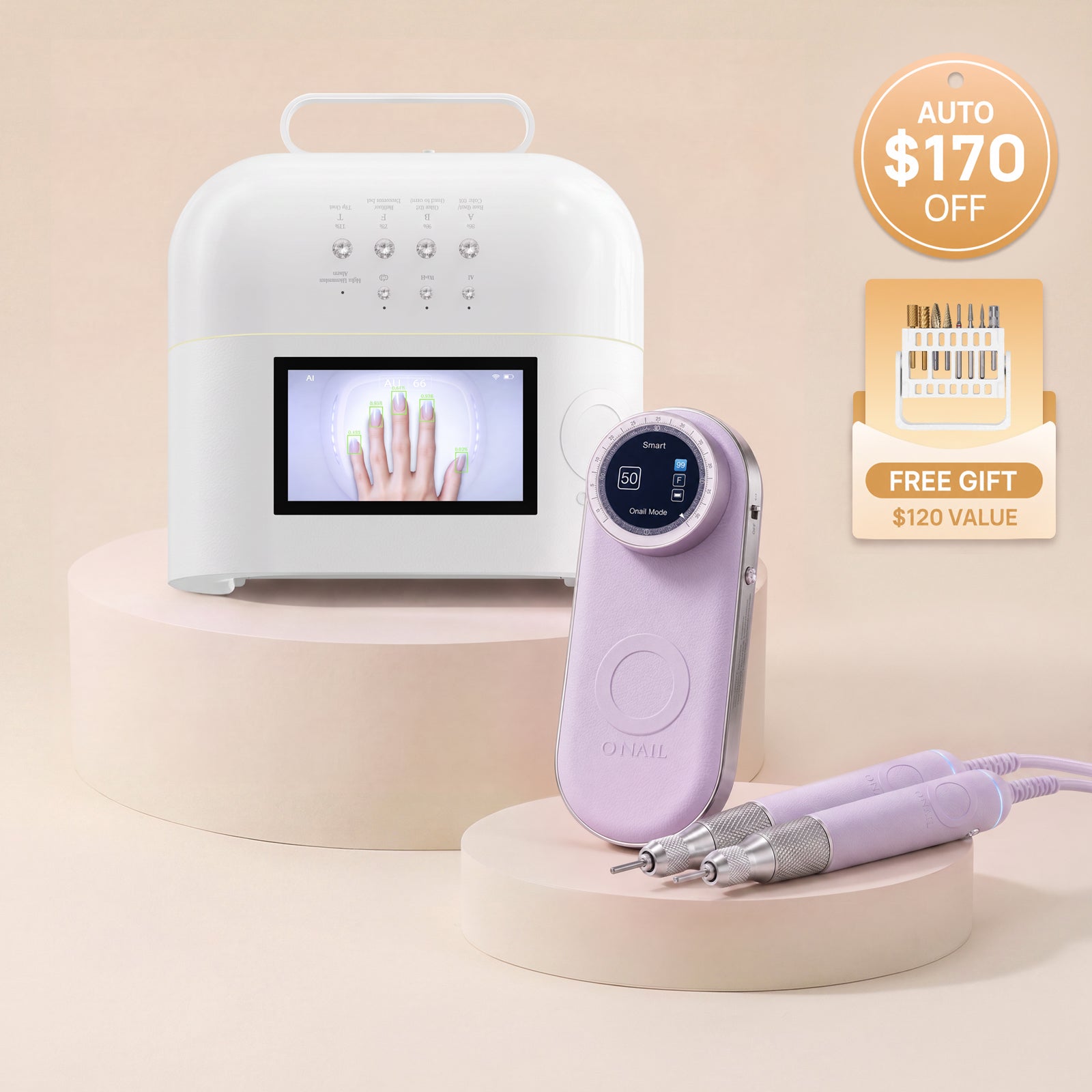 Smart Manicure System | SUNX PRO MAX + Pro Max Nail Drill